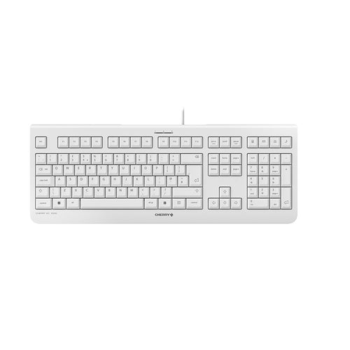 CHERRY KC 1000 Corded Keyboard,Pale Grey, USB (QWERTY - UK) CHERRY KC 1000 Corded Keyboard,Pale Grey, USB (QWERTY - UK)